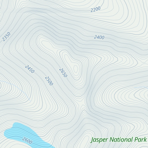 Map of Lectern Peak