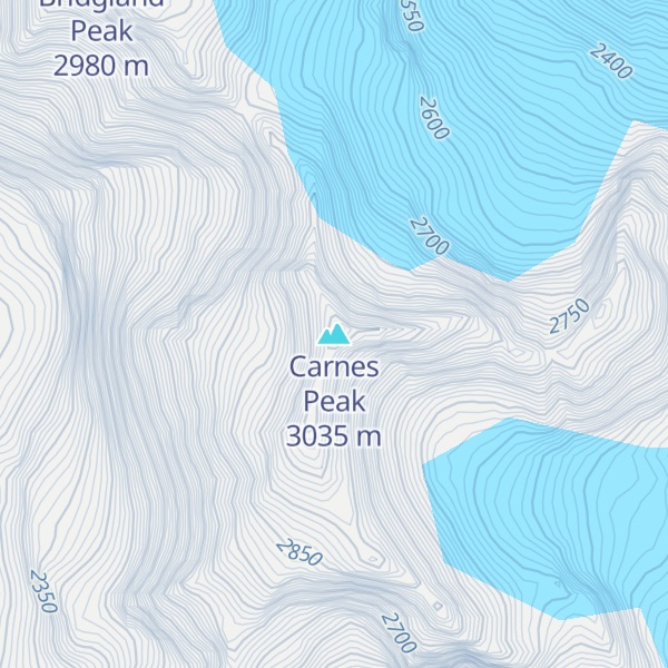 Map of Carnes Peak