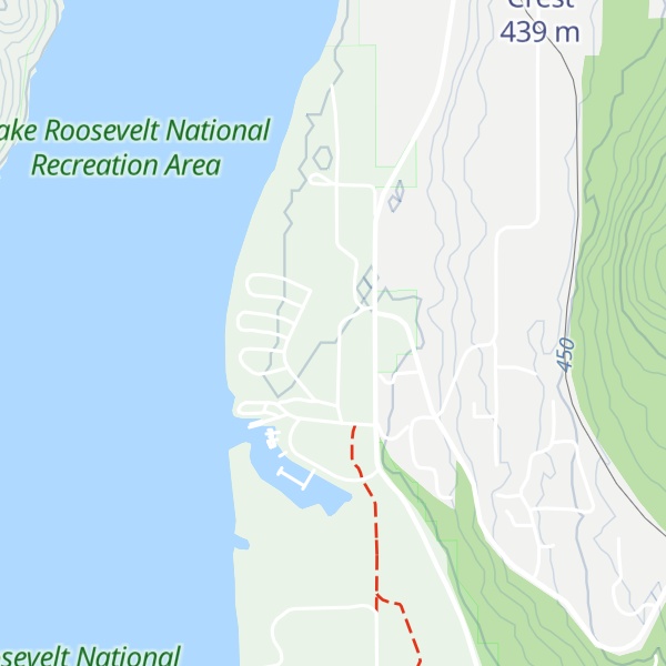 Map of Kettle Falls Information Center/Interpretive Office