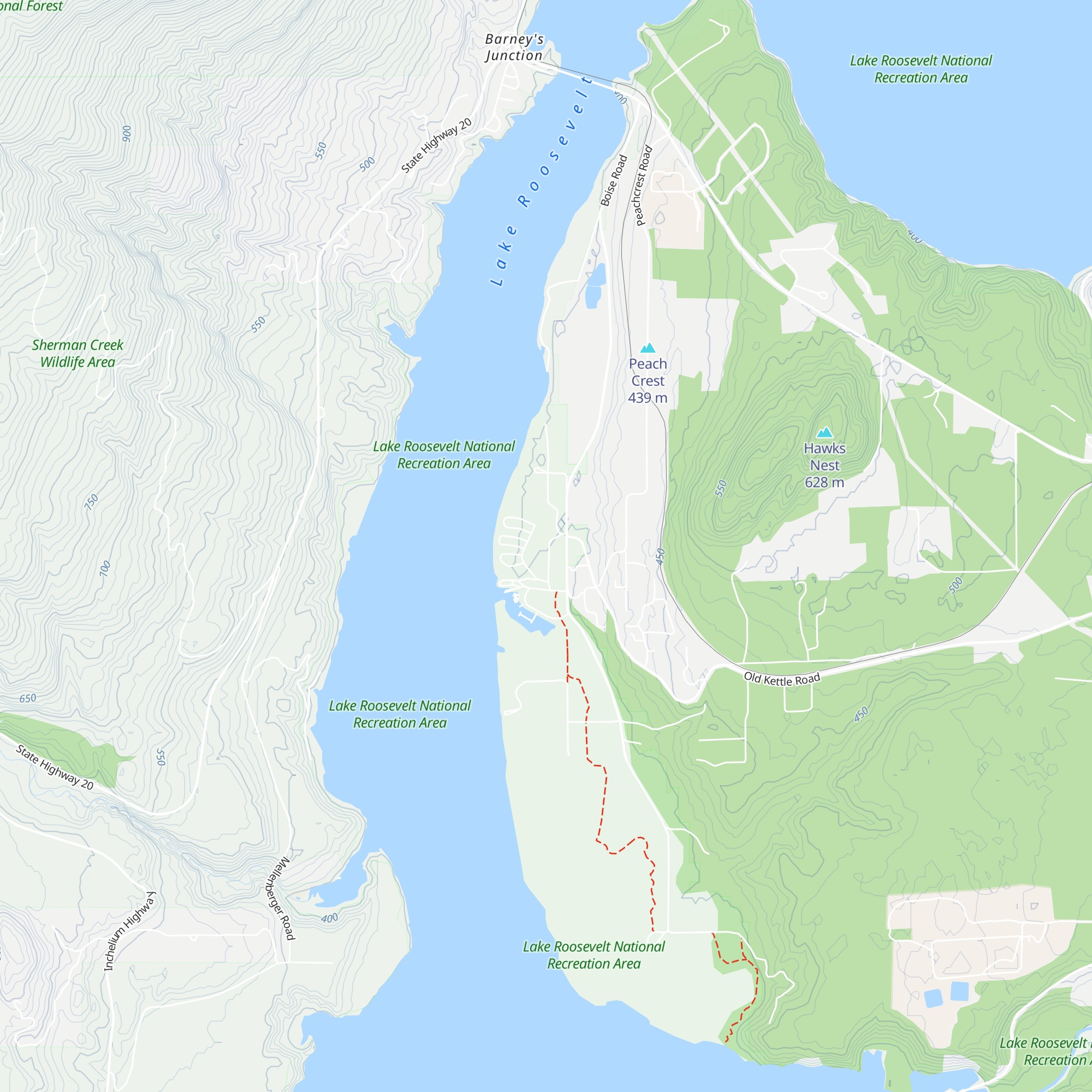 Kettle Falls Information Center/Interpretive Office map