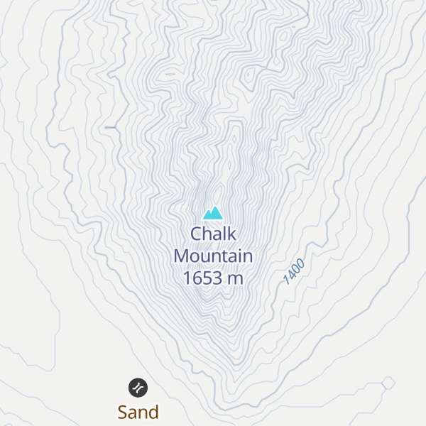 Map of Chalk Mountain