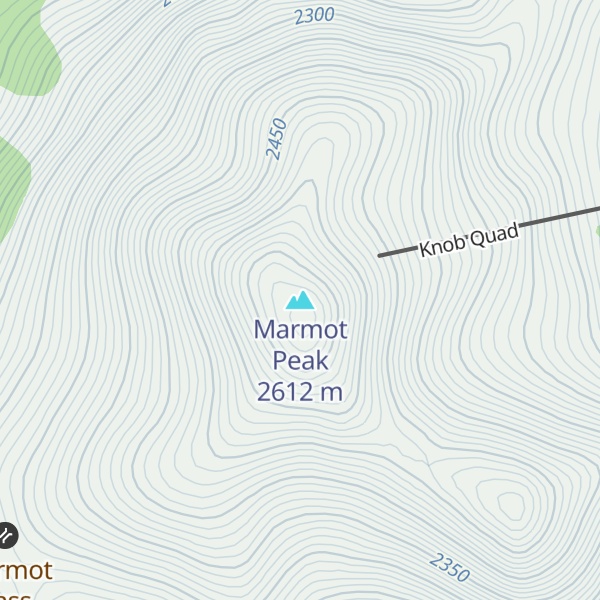 Map of Marmot Peak
