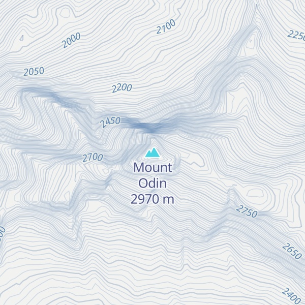 Map of Mount Odin