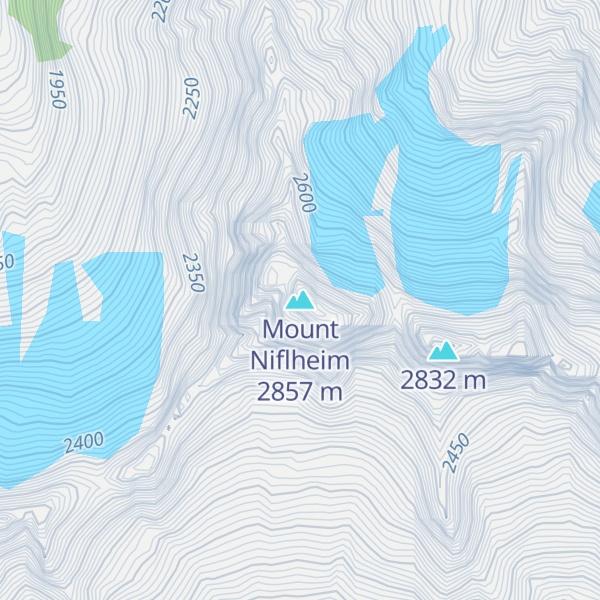 Map of Mount Niflheim