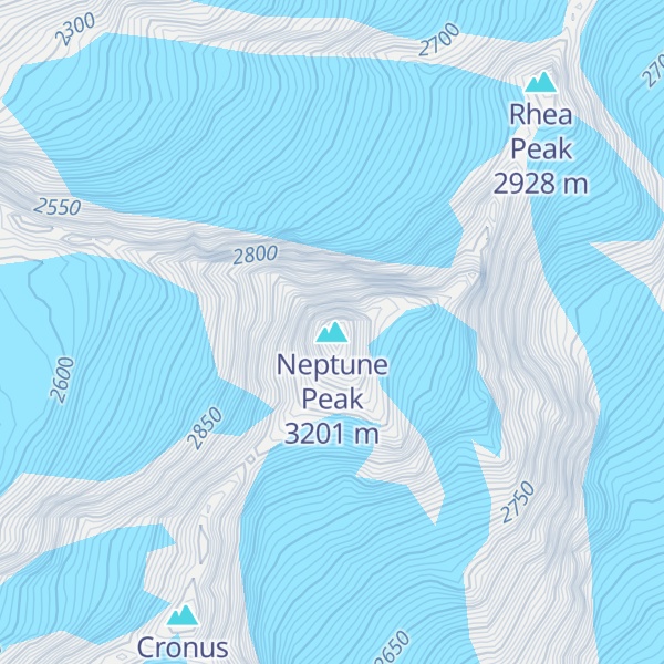 Map of Neptune Peak
