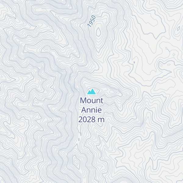Map of Mount Annie