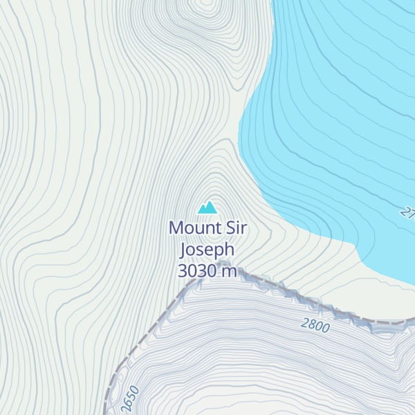 Map of Mount Sir Joseph
