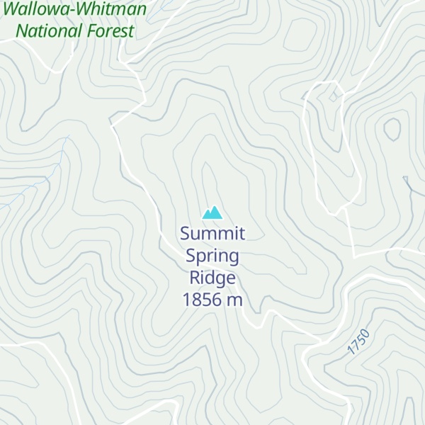 Map of Summit Spring Ridge