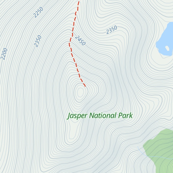 Map of Pyramid Mountain