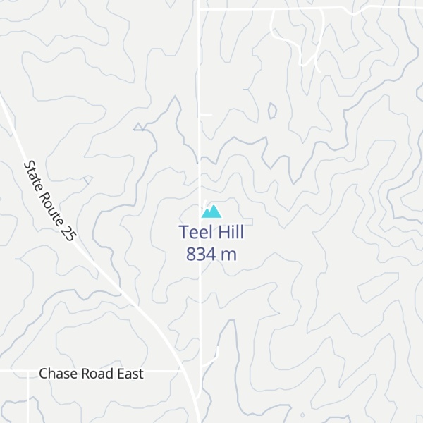 Map of Teel Hill