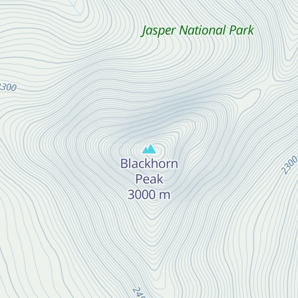 Map of Blackhorn Peak