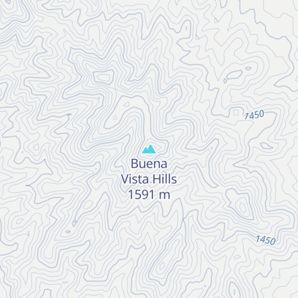 Map of Buena Vista Hills
