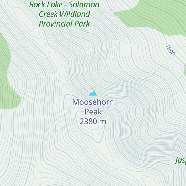 Map of Moosehorn Peak