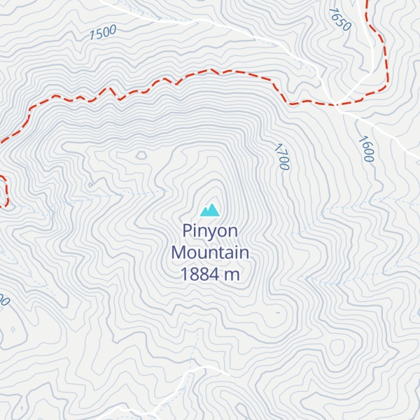Map of Pinyon Mountain