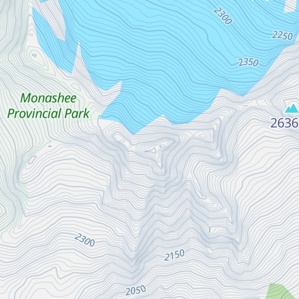 Map of Kelly Peak