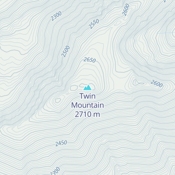 Map of Twin Mountain