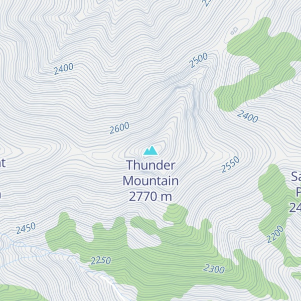 Map of Thunder Mountain