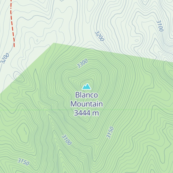 Map of Blanco Mountain