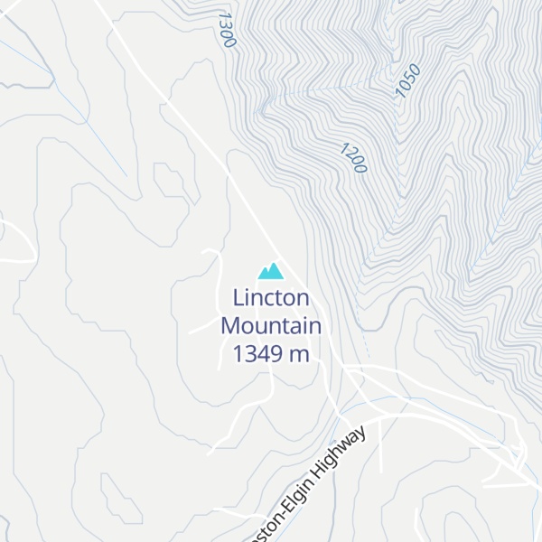 Map of Lincton Mountain