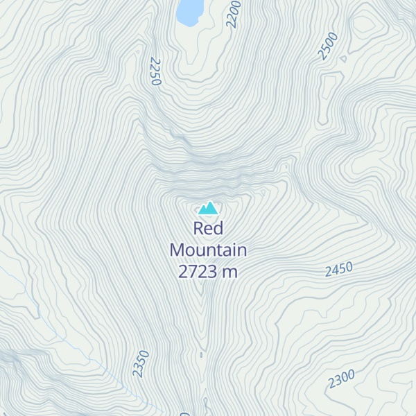 Map of Red Mountain