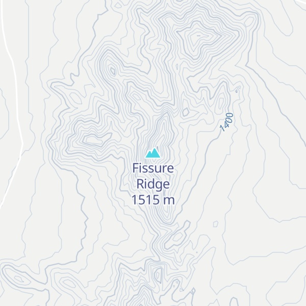 Map of Fissure Ridge