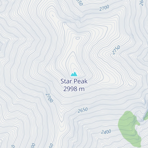 Map of Star Peak