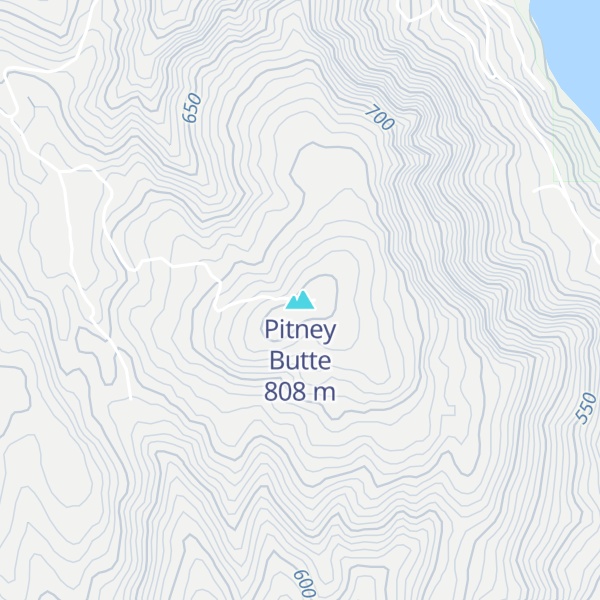 Map of Pitney Butte