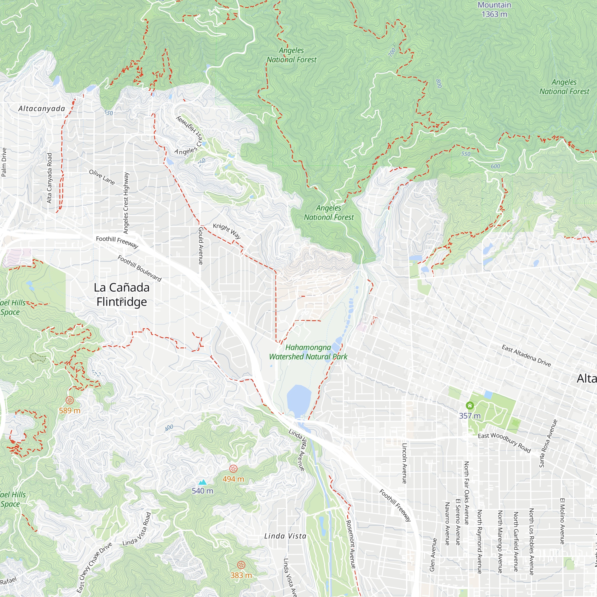JPL Building 249 (Visitor's Center) map
