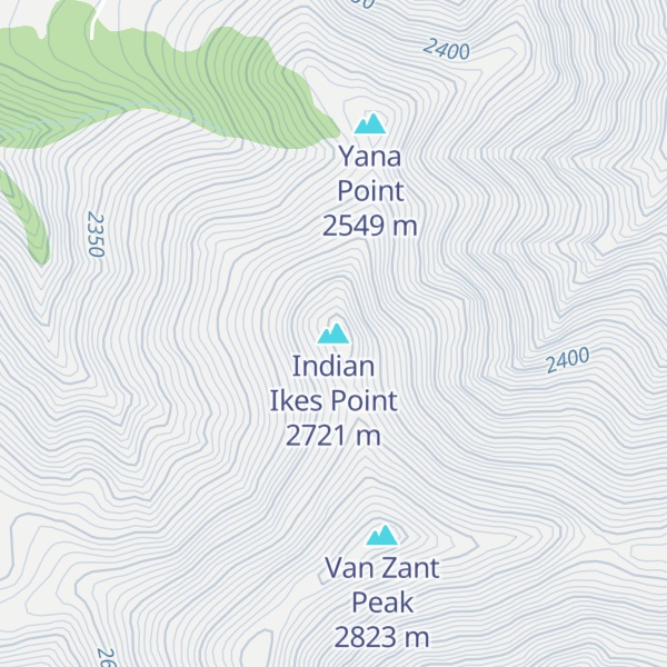 Map of Indian Ikes Point