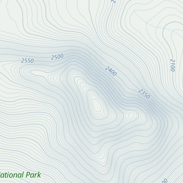 Map of Oldhorn Mountain