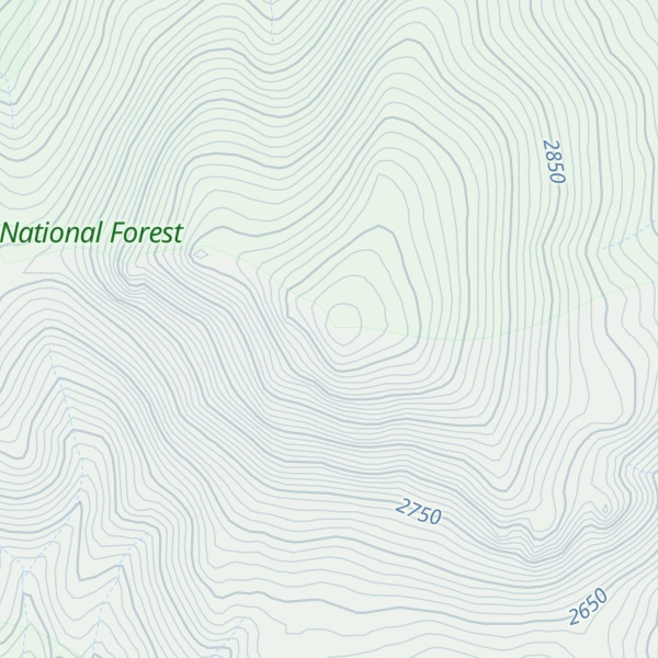 Map of Brown Mountain