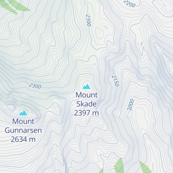 Map of Mount Skade