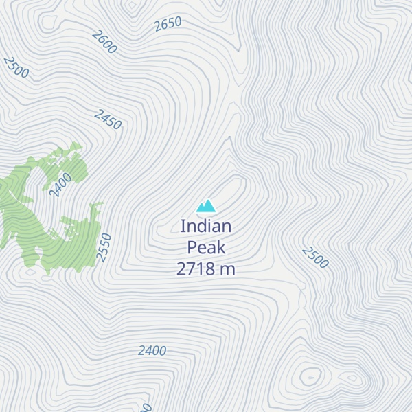 Map of Indian Peak