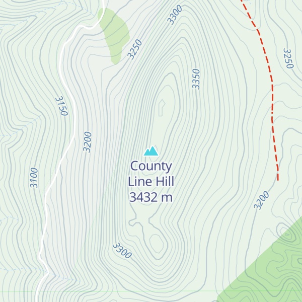 Map of County Line Hill