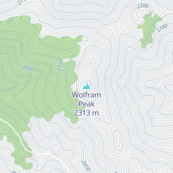 Map of Wolfram Peak