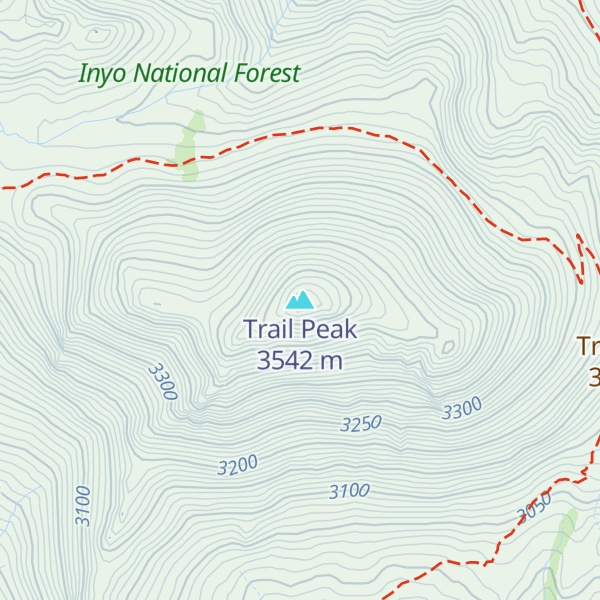 Map of Trail Peak