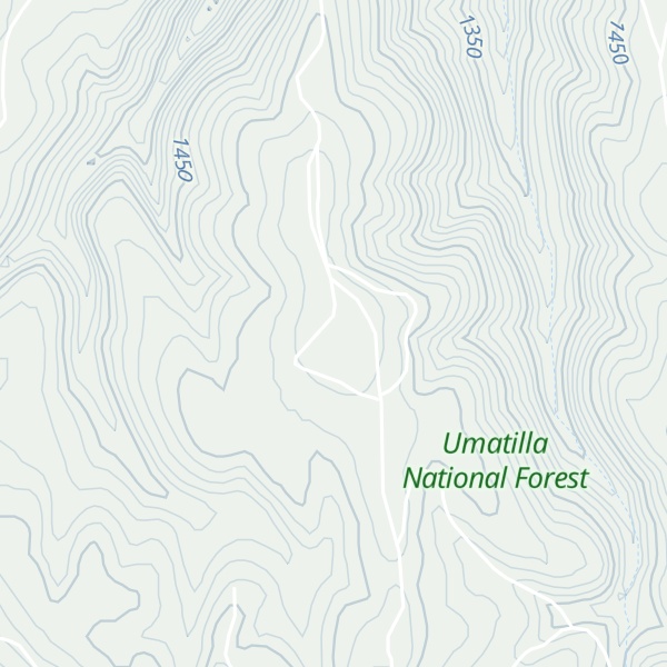 Map of Little Goodman Ridge