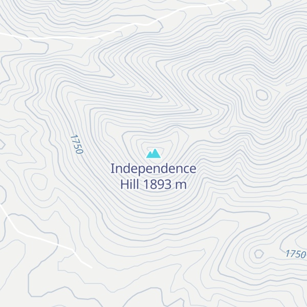 Map of Independence Hill