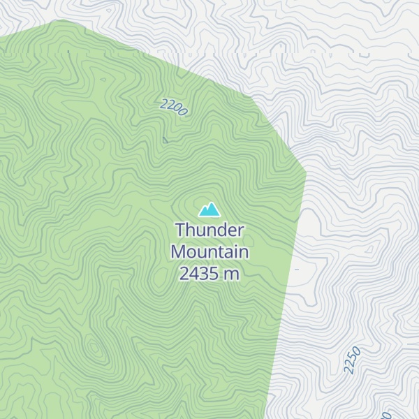 Map of Thunder Mountain