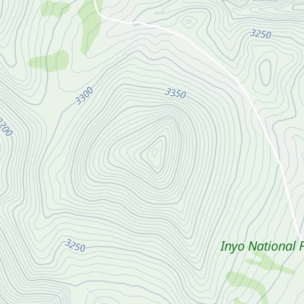 Map of Campito Mountain
