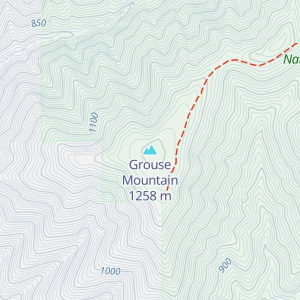 Map of Grouse Mountain