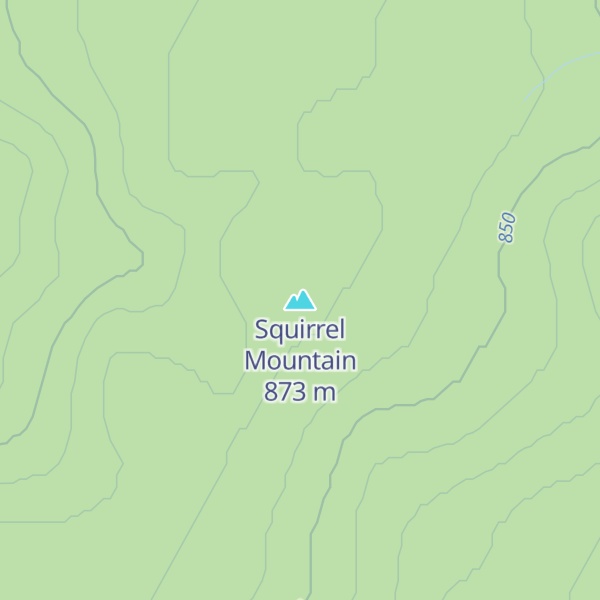 Map of Squirrel Mountain