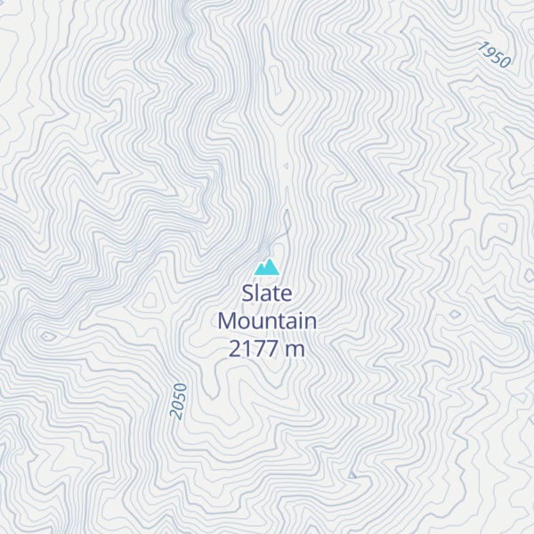 Map of Slate Mountain
