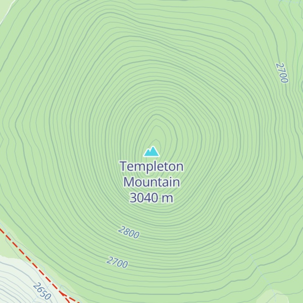 Map of Templeton Mountain