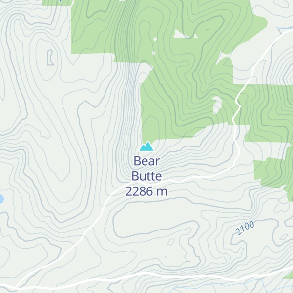 Map of Bear Butte