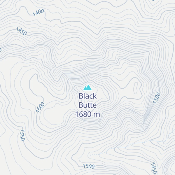 Map of Black Butte