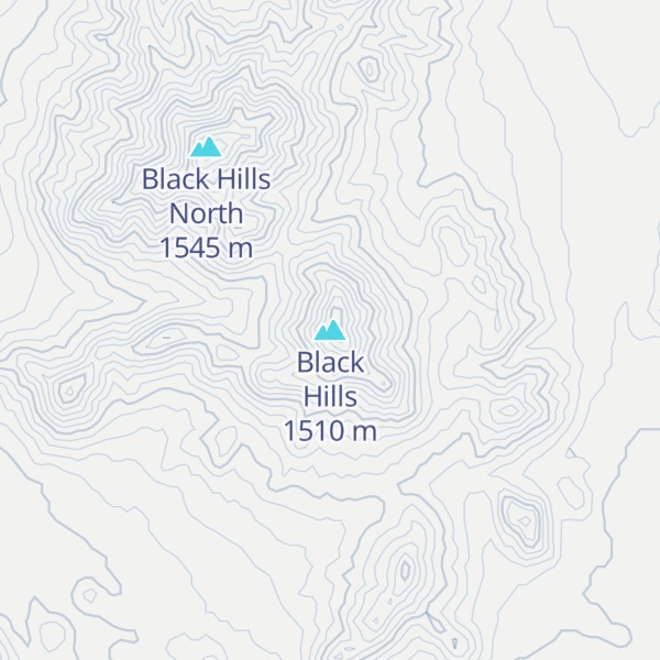 Map of Black Hills