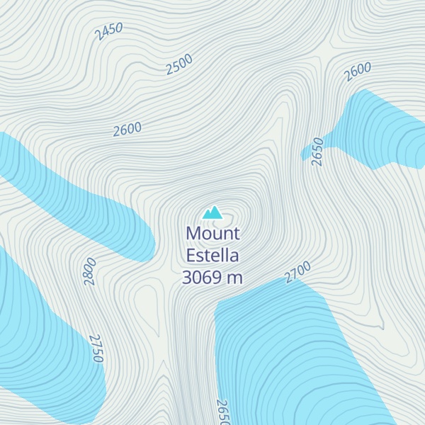 Map of Mount Estella