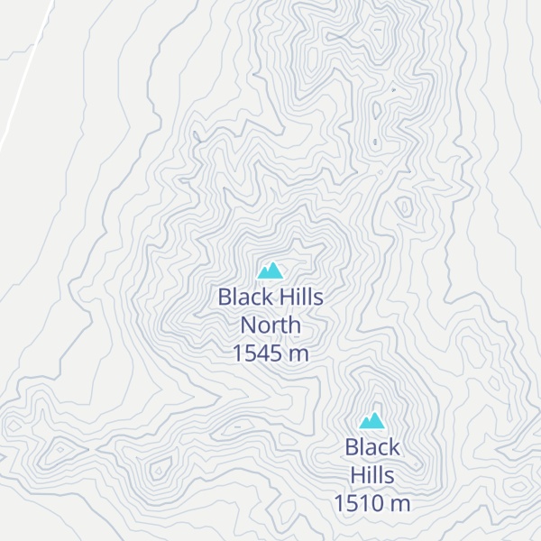 Map of Black Hills North