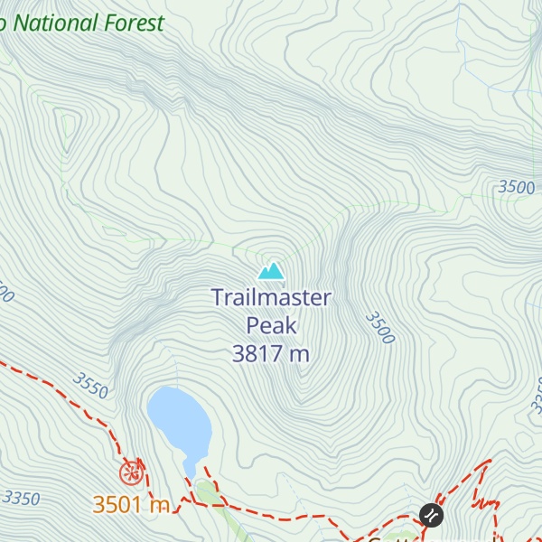 Map of Trailmaster Peak